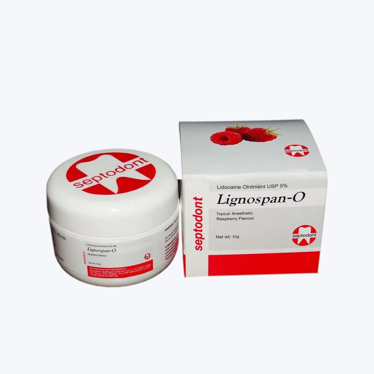 Septodont Lignospan-O Anaesthetic Ointment (Jar of 35g)